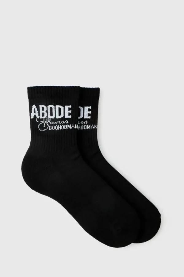 boohooMAN Abode Mid Length Sock | Underwear & Socks | Underwear & Socks