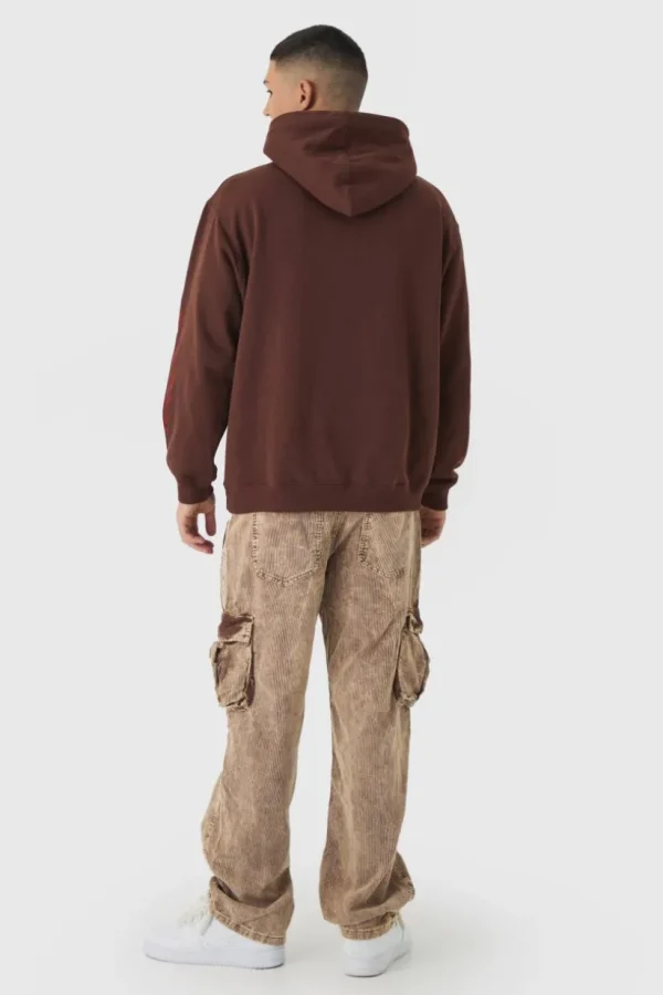 boohooMAN Acid Wash Cord Relaxed Fit Cargo Trousers | Trousers | Cargo Trousers