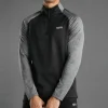 boohooMAN Active Gym Slim Fit Funnel Neck Track Gym Top | Gym Essentials | Gym Hoodies