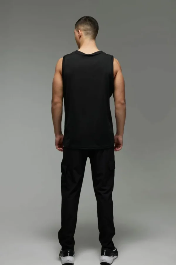 boohooMAN Active Training Dept Basketball Vest | Training Dept | Gym T-Shirts & Vests