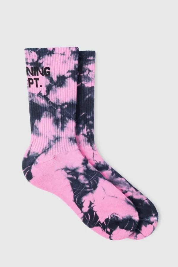 boohooMAN Active Training Dept Tie Dye Socks | Gym Clothes | Underwear & Socks