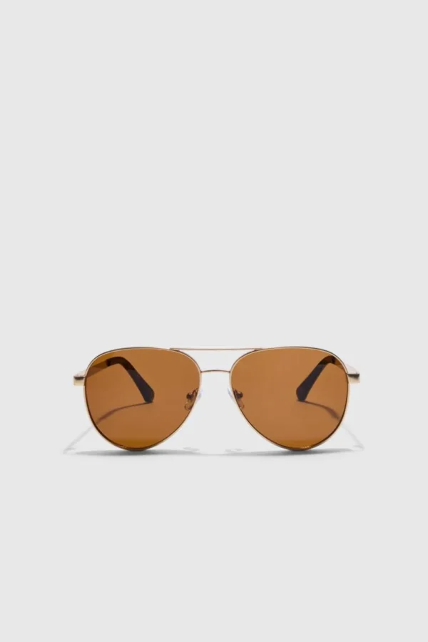 boohooMAN Aviator Matte Sunglasses | Sunglasses