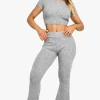 boohoo Back Detail Top and Super Soft Knitted Flared Trouser | Women Shirts | Foundation