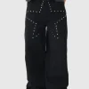 boohooMAN Baggy Fit Rigid Star Studded Jeans | Denim | Going Out Denim