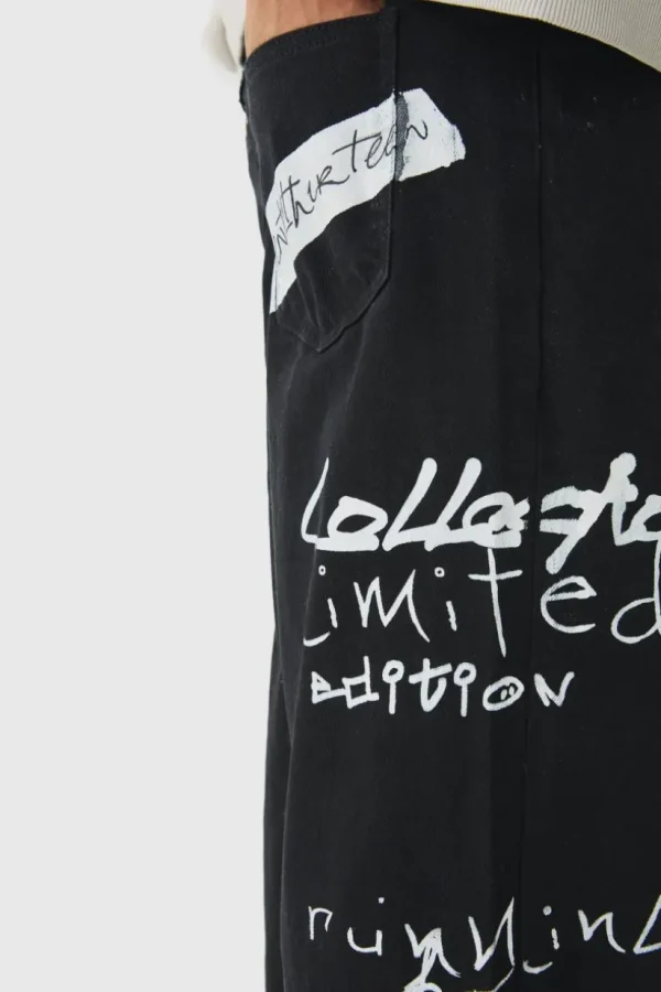 boohooMAN Baggy Rigid Graffiti Printed Jeans | Jeans