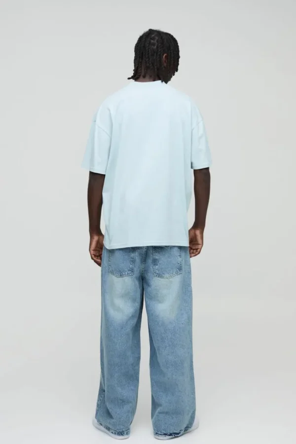 boohooMAN Baggy Rigid Jean | Basics - Elevated | Denim