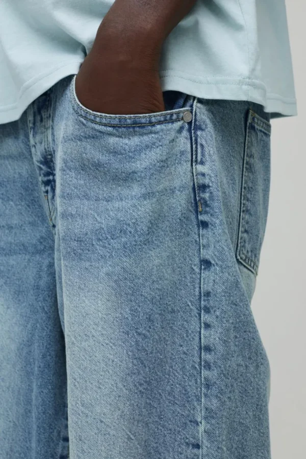 boohooMAN Baggy Rigid Jean | Basics - Elevated | Denim