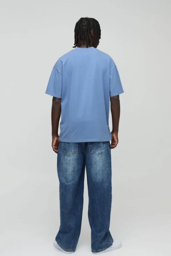 boohooMAN Baggy Rigid Jean In | Gym Clothes | Denim