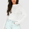 boohoo Basic Denim Flippy Short | Women Shirts | Foundation