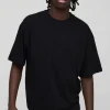 boohooMAN Basic Oversized Boxy Crew Neck T-shirt | Basics - Elevated | T-Shirts