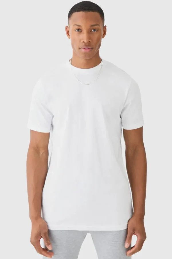 boohooMAN Basic Slim Fit Crew Neck T-Shirt | T-Shirts