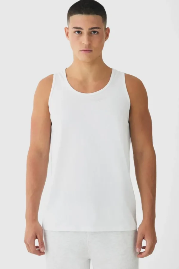 boohooMAN Basic Vest | T-Shirts