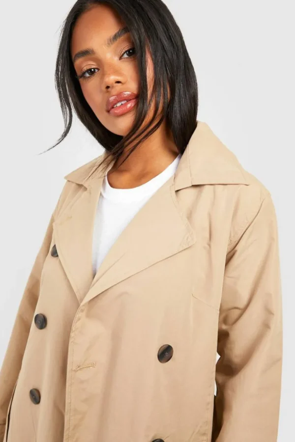 boohoo Belted Trench Coat | Women Shirts | Foundation