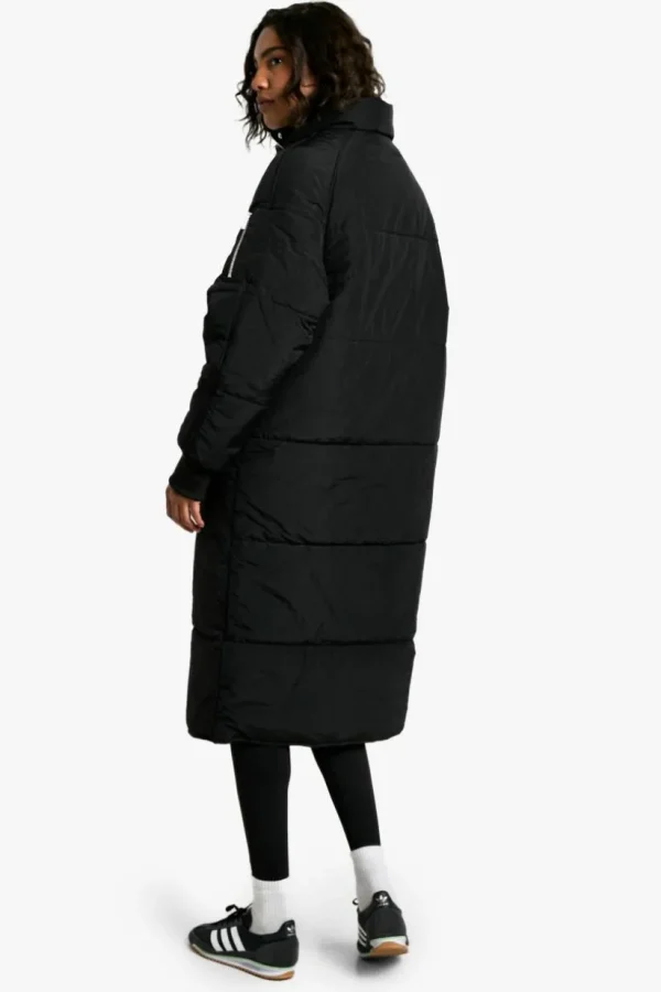 boohoo Tall Longline Padded Coat | Women Shirts | Foundation