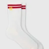 boohooMAN BM Embroidered Half Terry Stripe Socks In | Underwear & Socks | Underwear & Socks