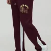 boohooMAN BM Varsity Applique Gusset Jogger | Joggers