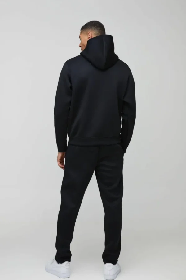 boohooMAN Bonded Scuba Hooded Tracksuit | Tracksuits