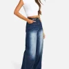 boohoo Basics 30 Inch Leg High Waisted Wide Leg Jeans | Women Shirts | Foundation