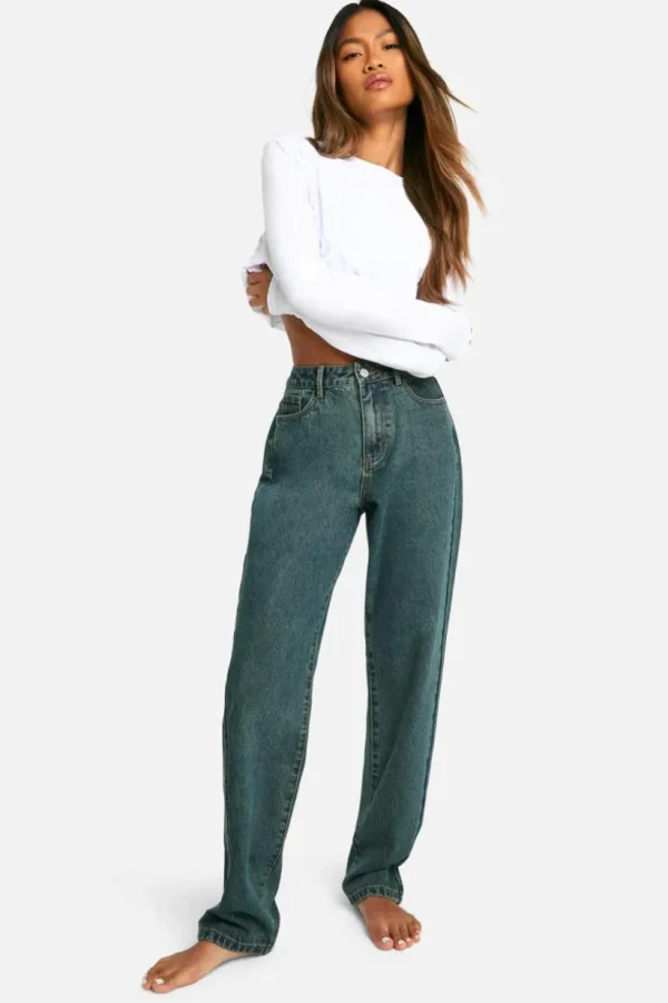 boohoo Basics Straight Leg Jeans | Women Shirts | Foundation