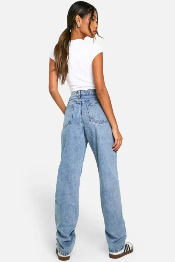 boohoo Basics Straight Leg Jeans in | Women Shirts | Foundation