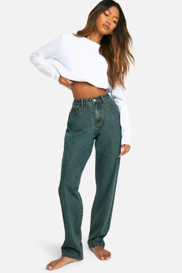 boohoo Basics Straight Leg Jeans | Women Shirts | Foundation