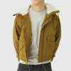 boohooMAN Borg Collar Parka In | Coats & Jackets