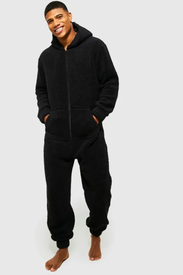 boohooMAN Borg Onesie | Loungewear