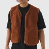 boohooMAN Boxy Borg Pocket Detail Gilet In | Man | Coats & Jackets