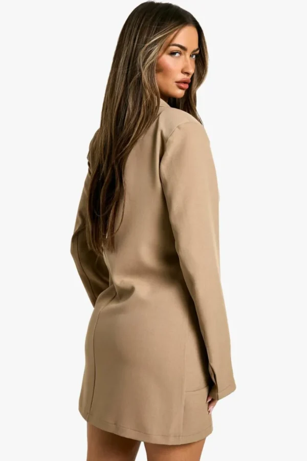 boohoo Boxy Button Down Blazer Dress | Women Shirts | Foundation