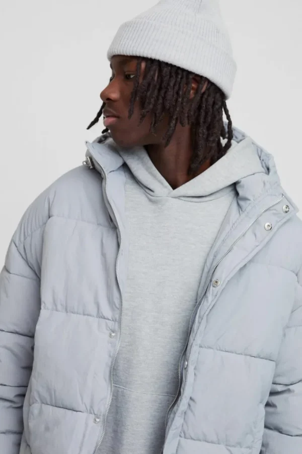 boohooMAN Boxy Crinkle Nylon Puffer In | Man | Coats & Jackets