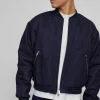 boohooMAN Boxy Denim Padded Bomber Jacket | Man | Coats & Jackets