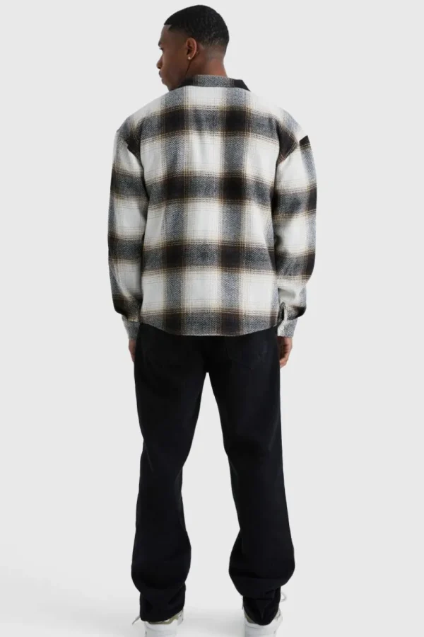 boohooMAN Boxy Flannel Check Shirt | Shirts | Going Out Shirts