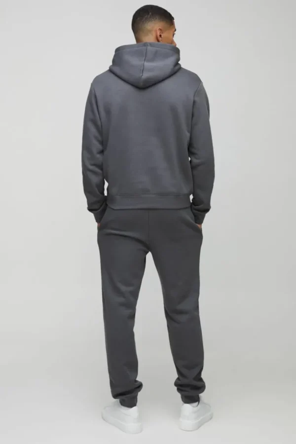 boohooMAN Boxy Hooded Tracksuit | Tracksuits