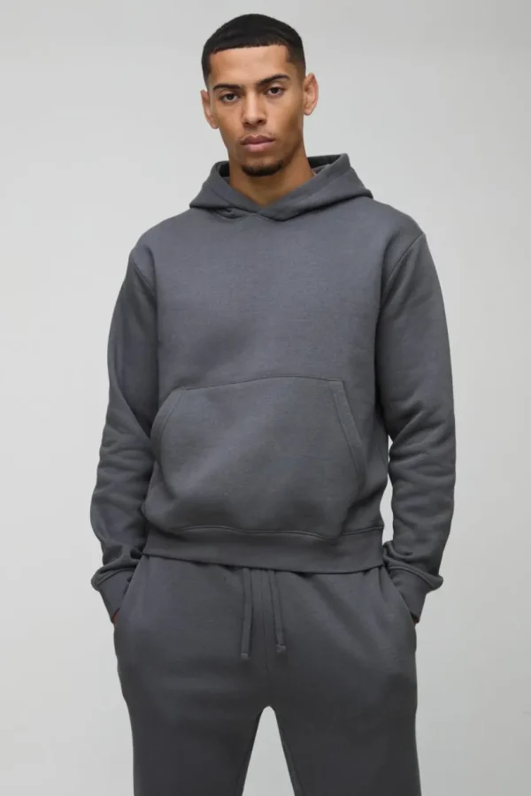 boohooMAN Boxy Hooded Tracksuit | Tracksuits