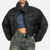 boohoo Boxy Puffer Jacket | Women Shirts | Foundation