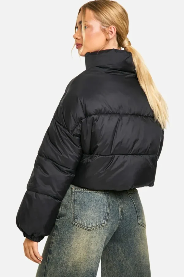 boohoo Boxy Puffer Jacket | Women Shirts | Foundation