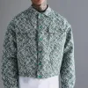 boohooMAN Boxy Textured Jacquard Collared Jacket | Going Out Jackets | Going Out