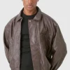 boohooMAN Boxy Textured PU Bomber Jacket In | Man