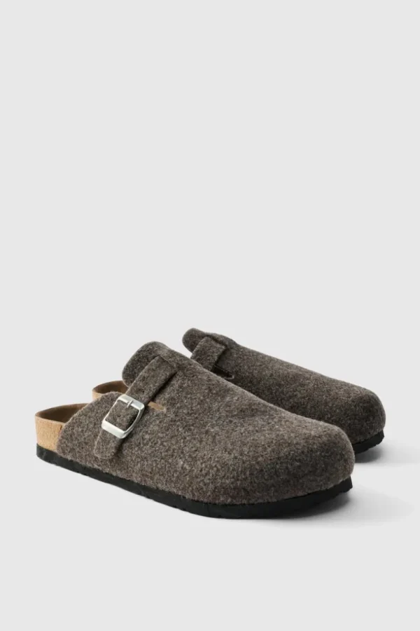 boohooMAN Felt Mule | Sliders & Slippers | Footwear