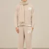 boohooMAN Brushed Boucle Knitted Branded Jumper Tracksuit | Sets & Coords | Tracksuits