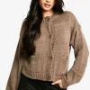 boohoo Button Through Soft Knit Cardigan | Women Shirts | Foundation