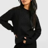 boohoo Cable Jumper And Mini Skirt Knitted Co-ord | Women Shirts | Foundation