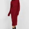 boohoo Cable Knit Roll Neck Midi Dress | Women Shirts | Foundation