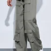 boohooMAN Cargo Pocket Wide Leg Trousers | Suits & Tailoring | Suits & Tailoring