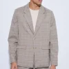 boohooMAN Check Oversized Boxy Blazer | Suits & Tailoring | Suits & Tailoring