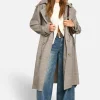 boohoo Check Trench Coat | Women Shirts | Foundation