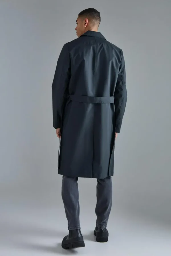 boohooMAN Classic Belted Trench Coat | Going Out | Man