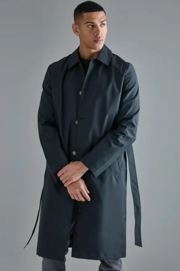 boohooMAN Classic Belted Trench Coat | Going Out | Man