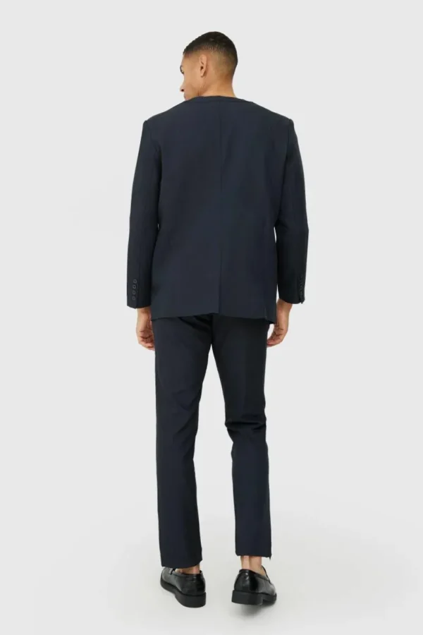 boohoo Collarless Suit Set in | Suits & Tailoring | Suits & Tailoring