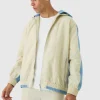 boohooMAN Crinkle Nylon And Denim Hooded Jacket | Denim | Going Out Denim